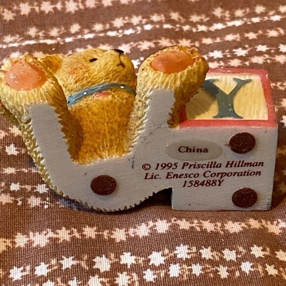 Vintage 1995 Priscilla Hillman Y Alphabet Bear Cherished Teddies - Picture 4 of 5